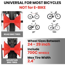 Favoto Bike Stand Floor - Suitable for 20”-29” Road Bikes and Mountain Bikes - Upgraded Stable Bicycle Indoor Outdoor Storage Rack