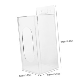 Ciieeo Box Glove Storage Box Organizer Case Container Modern Organiser Holder Gloves and Bathroom Clear Face Mask Dispenser Glove Dispenser Tissue Dispenser Transparent Acrylic