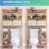 SMIBUY Over The Toilet Storage, Bamboo 6-Tier Bathroom Storage Shelf