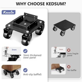 KEDSUM - Movers de muebles de 1500 libras con ruedas, juego de 4 muñecos de muebles de alta resistencia, kit de herramientas elevadoras d...