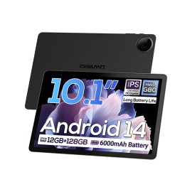 Digiland R10pro Wifi Tablet Pc Android 14 Octa Core Tablet Pc 10.1 Inch Tablet Pc for Businesscolor: Gray, hard drive capacity: 128GB, rear camera: 13MP, ram: 12GB, front camera: 8MP