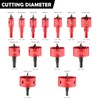 dashap 13PCS Bi-Metal Hole Saw Kit with Drill Bits, Carbide