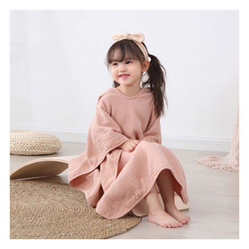 Baby Hooded Towel Pure Cotton 4 Layers Water Absorbent Wearable