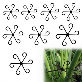 Cfcyhla Pack of 8 Plant Support Shrub Holders, Plant Stem Holder, Plant Holder, Plant Clips for Support, Trellis Aid, Ring for Plants, Flowers, Tomatoes, Hydrangeas