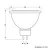 ledscom.de GU5.3 LED Strahler MR16 Lamp 5.6W =33W 360lm 100°