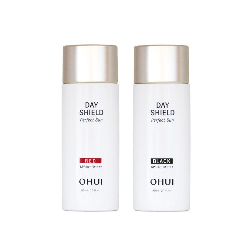 OHUI 오휘 데이쉴드 퍼펙트 선크림/블랙/레드/기획세트/50ml/80ml/유브이 포스 [퍼펙트선 레드] O'Hui Day