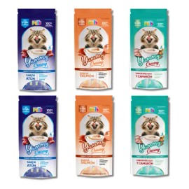 Premio Para Gatos Lamible Yummy Creamy 24 Tubos Surtidos