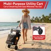 dbest Products Bigger Trolley Dolly, Carrito Plegable Negro de Compras