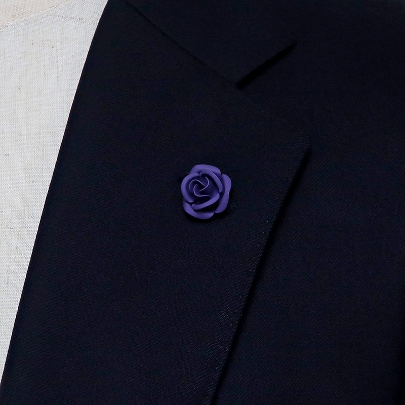 KIETH Lapel Pin Pin Brooch Pin Badge Rose Flower Purple