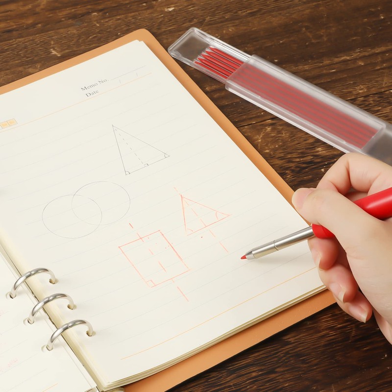 24 Pcs 2.8mm Pencil Refills, Solid Carpentry Pencil Refills for