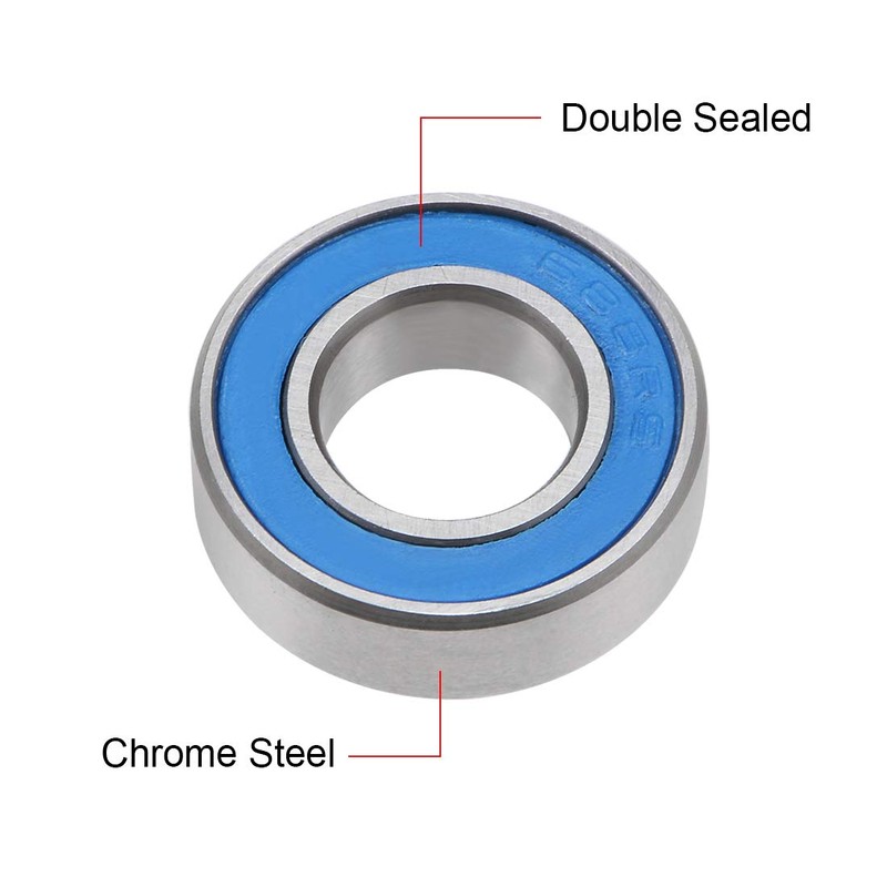 sourcing map 688-2RS Deep Groove Ball Bearing 8x16x5mm Double Sealed
