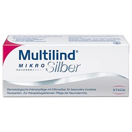 Multilind MicroSilver Cream - Intensive Care with Microsilver for Dry Skin Areas - for Therapy-Accompanying Care for Neurodermatitis - 1 x 75 ml Cream