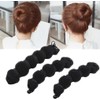 3 Pcs Coiled hair stick Hair Foam Sponge Hair Bun