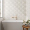 CHIHUT 12"X12" Beige Peel and Stick Kitchen Backsplash Tiles Glossy