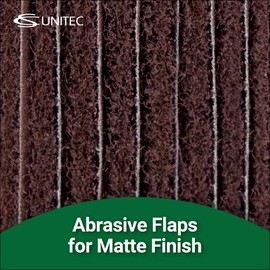 C.S. Unitec PTX Interleaf Combi Wheel | 180 Grit Metal & Wood Buffer Polisher Machine Attachment for Grinder Tool | 4" Diameter x 6" Wide (47323)