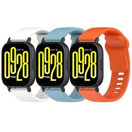 Fit for Xiaomi Redmi Watch 5 Active Band Women Men, Quick Release Adjustable Silicone Replacement Watch Bands Straps Wristbands Fit for Xiaomi Redmi Watch 5 Lite (3pack-5)