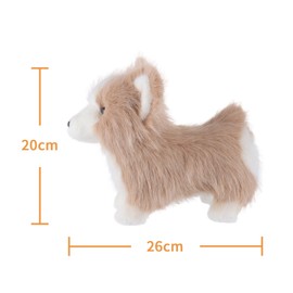 Apricot Lamb Toys Plush Brown Corgi Puppy Dog Stuffed Animal Soft Cuddly Perfect for Kids 10.2 Inches