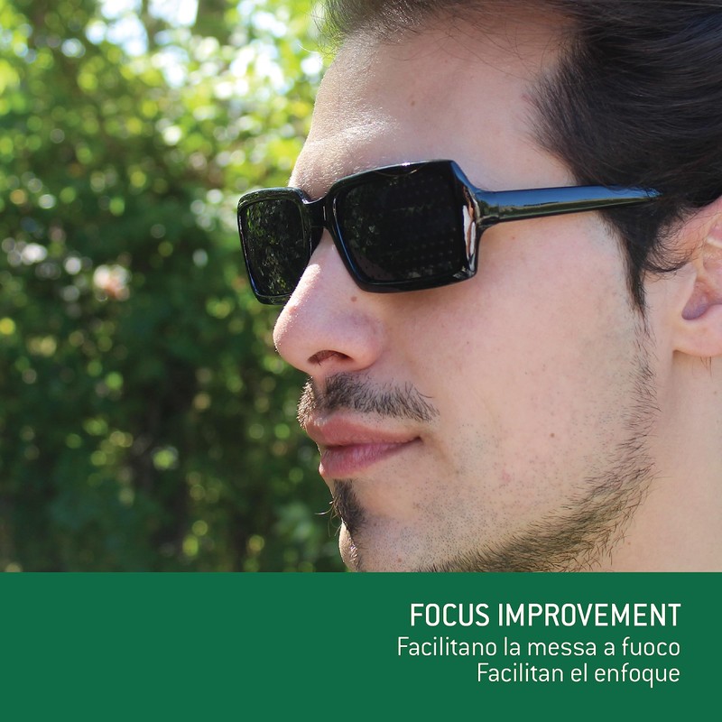 NATURALIGHT Rasterbrille/Lochbrille für Augentraining - Modell Kunzite – Bifokales Raster