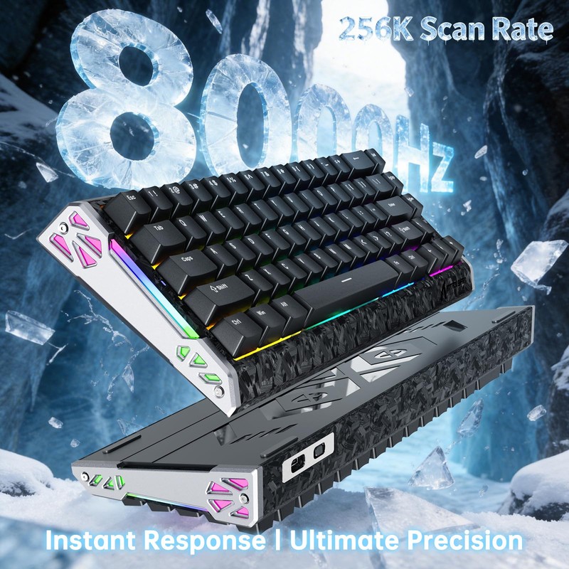 ATTACK SHARK R68 HE Wired RT 8K RGB Mechanical TKL