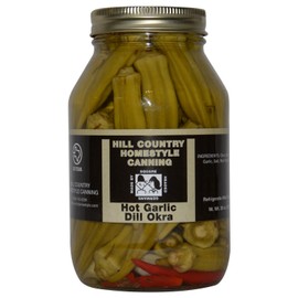 Texas Hill Country Hot Garlic Dill Okra 32 Oz