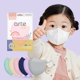Arte Beak-shaped disposable color mask, ultra-small, gray, 50 sheets / 아르떼 새부리형 일회용 컬러 마스크 초초소형 그레이 50매