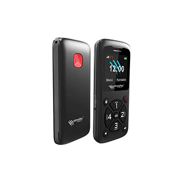 Simvalley Mobile Senior mobile phone: Senior mobile phone, guarantee call premium, GPS tracking, 4 speed dial photo buttons (senior mobile phone with photo buttons)