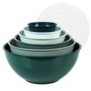 BoxedHome BPA Free Plastic Round Mixing Bowl with Lids, 12
