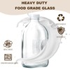 FyndraX Glass Milk Jugs Bottles - Half Gallon / 2Qt