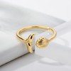 GLMOCM Shell Starfish Ring for Women Summer Shell Rings Beach