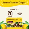 Celestial Seasonings Jammin' Lemon Ginger Herbal Tea, Caffeine Free, 20