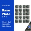 3" x 3" Heavy Duty Square Flat Steel Metal Base