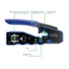 RJ45 Crimp Tool Pass Through Crimper with RJ45 Cat6 Crystal