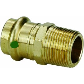 Viega 79235 ProPress Zero Lead Bronze Adapter with Male 3/4-Inch by 1-Inch P x Male NPT