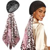 Silk Press Wrap for Hair, Satin Hair Wrap Net with