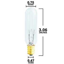 Paquete de focos de repuesto de 15 W para difusor de cera con luz nocturna, 15 W, 120 V, 1500 horas de duración, paquete de 4