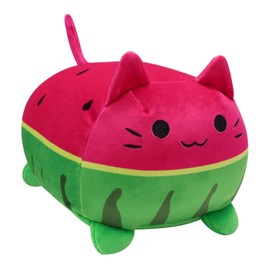 Bekrgwiy Watermelon Cat Stuffed Animal Toys for Kids - Cat Plush Pillows Watermelon Cat Plushies - Fun Fruit Pillow and Toy Cat for Kids - Hugging Plush Pillow Toy Gifts for Kids Girlfriend