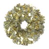 Brite Star 20 in Extra Wide/Narrow Tinsel Wreath, Shiny Silver