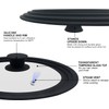 Universal Lid for Pots, Pans and Skillets Fits 10.5", 11.5"