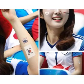 타투스티커 태극기 판박이 Tattoo Sticker Taegukgi Transfer Sticker