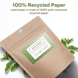 Avery EcoFriendly Matte White Recycled Rectangle Labels, 4.75" x 3.75", Print-to-The-Edge, Matte White Labels, Permanent Label Adhesive, Laser/Inkjet, 40 Printable Labels