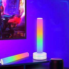 shixuanzhi Smart RGB Light Bar, Music Sync RGB IC LED Light Bar, 16 Million Colours, RGB Gaming Lamp USB Charging, Dimmable Light Bar for PC, TV, Monitor, Gaming, Room Decoration