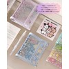 Tsukitoy Sticker Pad, Girls, Removable, Cute, M5 Sticker Pad, Clear