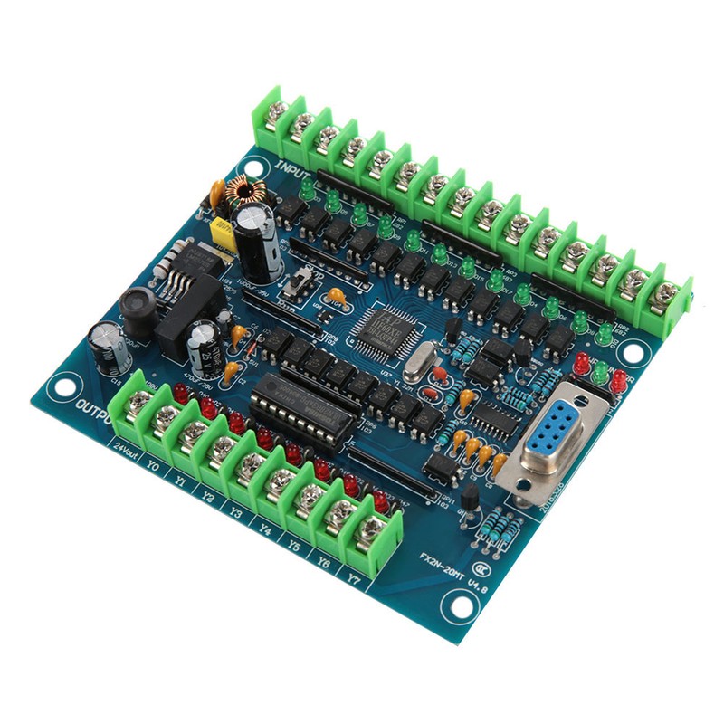 Industrial Programmable Control Board FX2N-20MT 12 Input 8 Output 24V