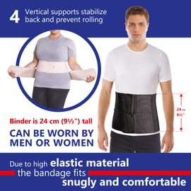TOROS GROUP MANUFACTURE Post-operative support bandage back support belt abdominal support height 24 cm xxl beige