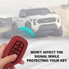 Muslogy Key Fob Cover Leather Case Compatible with Tacoma 2024