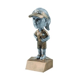 Decade Awards Coach Bobblehead Trophy, Female | Engraved Coach Award - 6 Inch Tall - Customize Now