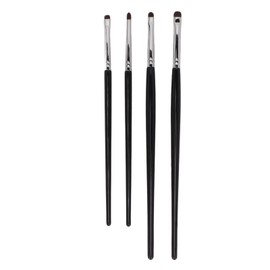 4pcs Eyeliner Smudge Brush Lápiz Herramienta de Maquillaje Suave, Eyeshadow Brush Set Eyeliner Brush para Mezclar Sombra de Ojos Blending Eyeliner Ceja de Larga Duración