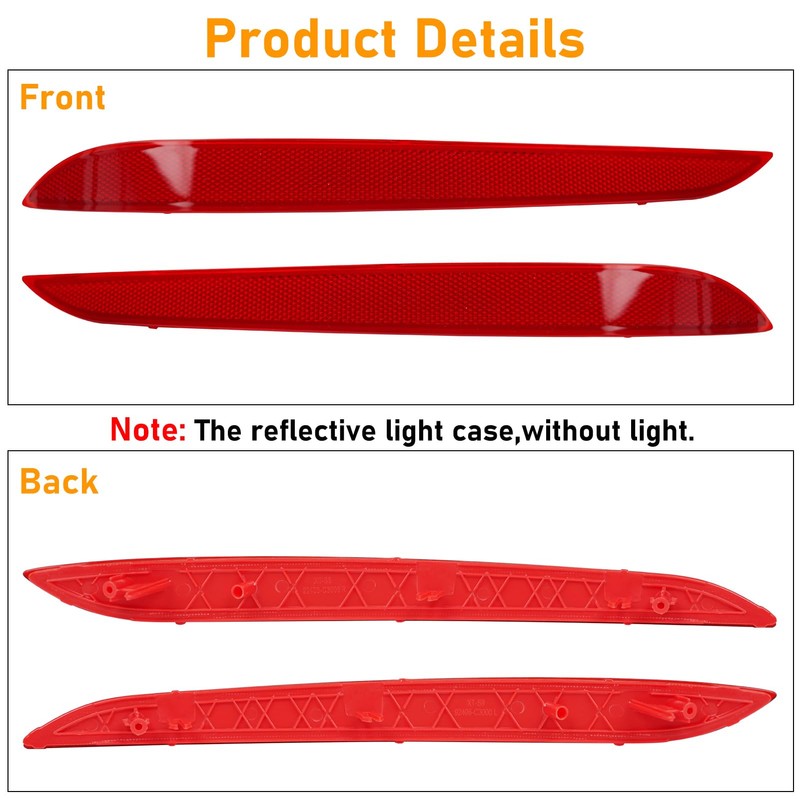 Abodvu Compatible with Hyundai Sonata Rear Bumper Reflector 2015-2017,Left Driver