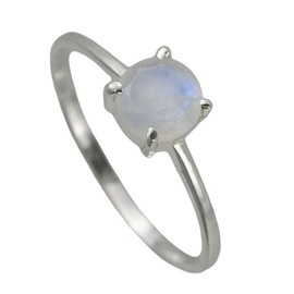 I-be, Rainbow Moonstone Gemstone Ring 925 Sterling Silver 107921/6KF, Gemstone