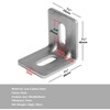 20 Pcs Adjustable Slotted L Corner Brace with Reinforced, 1-3/8"